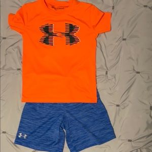Under armor shorts and shirt